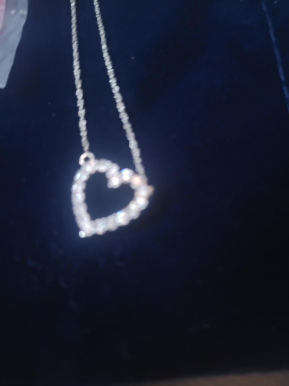 Heart Pendant Necklace - Gold Tone